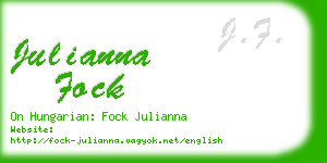 julianna fock business card